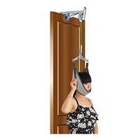 DSHUJC Neck Cervical Traction Device - Over The Door Cervical Traction Set Unit for Neck and Shoulder Pain Relief & Physical Therapy