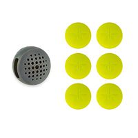 Not In My Backyard Silicone Wearable Clip All Natural Essential Oils Mosquito & Insect Repellent with 6 Refills/Gray NB0125