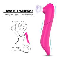 qqooo Feamle Toy 9 Vibe Modes Suckǐng Toys Vibrant USB Rechargeable for Women Couples Clǐto G Spotter Pluģ Adǚlt Toys for Women Men Personal Fitness Sports