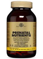 Solgar Prenatal Nutrients, 120 Tablets - Multivitamin & Mineral Formula for Pregnant & Lactating Women - Contains Zinc, Calcium Iron, Folic Acid, Vitamins C & E - Vegan, Gluten Free - 30 Servings
