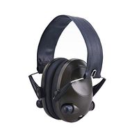 HHL Noise-Cancelling Earphones, Head-Mounted Adult Sponge Noise-reducing Earmuffs, Portable Ear Protectors (Color : Green)