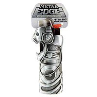 Metal Lighter Case for BIC Lighters, Lighter Protector and Bottle Opener - Stereo Skull