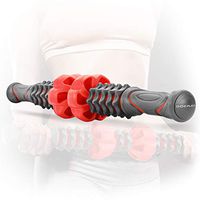 Doeplex Muscle Roller Massage Stick for Athletes, 20 Inch Body Massager Soreness, Cramping Pain and Tightness Relief Helps Legs and Back Recovery Tools, Removable Modules (2019 Removable Modules)