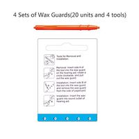 BLJ Hearing Amplifier Wax Guards, 4 Packs (20 Units and 4 Tools), Only for BLJ Hearing Amplifier