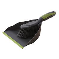 Exttlliy Plastic Creative Keyboard Desk Dustpan and Brush Set for Home Office Dark Grey