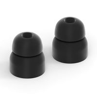 Timemaker True Wireless Bluetooth Headphones Couple Silicone Ear Caps, Black