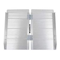 Fold Portable Wheelchair Scooter Ramp, Non-Skid Aluminum Folding Loading Mobility Assist for Home Steps Stairs Doorways Scooter, Utility Mobility Access