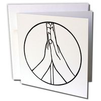 High Five Peace Sign - Greeting Cards, 6 x 6 inches, set of 12 (gc_12700_2)
