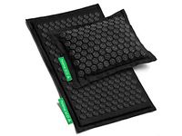 Therapeutic Manual Massage Set PRANAMAT ECO (Pranamat Massage mat + PranaPillow Massage Pillow) (Black Edition)