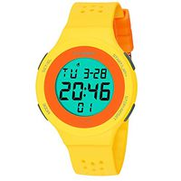 Fxbar,Date and Week Display Men Sport Watch Running Chronograph Men Sport Watch Bracelets(Yellow)