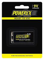 Maha Powerex MH-96V230 9.6V 230mAh Rechargeable NiMH Battery - 2 pack