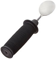 Sammons Preston Sure Hand Bendable & Weighted Soup Spoon, Stainless Steel Bends to Any Angle for Customized Eating, Built-Up Handle Grip Spoon is Weighted for a Stable Non-Slip Grip, Adaptive Utensil