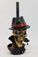 The Gangster Skull Smoking Novelty Tobacco Pipe