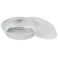 Future FOIL 7 inch Aluminum Disposable containers Heavy Duty w/Dome Lids 200pack
