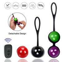 Kegel Balls Exercise Weights - Doctor Recommended for Women Bladder Control & Pelvic Floor Exercises - Silicone Waterproof Ben Wa Balls Kit with Wireless Remote Control Ball for Beginners & Advanced