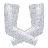 Unisex Arm Sleeve Cute Science Blue Icons UV Protection Arm Compression Sleeve Skin Protection Sport Arm Cooler Sleeve for Running Hiking Jogging Motorcycling Climbing Camping