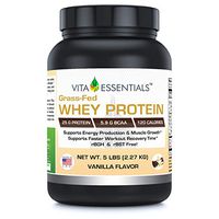 Vita Essentials Grass Fed Whey Protein Rbgh-Free Vanilla Flavor, 5 Pound
