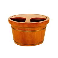 Foot Massagers Foot Bath Barrel Foot Bath Barrel Pedicure Barrel Orange Oak Foot Bath Barrel Home Small Barrel Spa Massage Pedicure Barrel to Give The Family The Best Gift