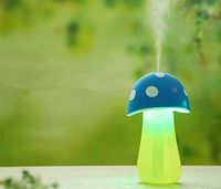 Ultrasonic Humidifier Diffuser USB 4Colors 5V Mini Aromatherapy CartoonFogger Nebulizer Essential Oil Diffuser Aroma Mist Maker (Blue)