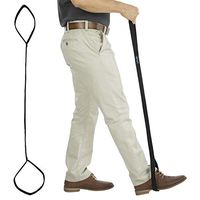 Vive Leg Lifter Strap - Rigid Foot Loop, Hand Grip for Adult, Senior, Elderly, Handicap, Disability, Pediatrics - Long Band Mobility Aid for Car, Bed, Couch, Hip Replacement, Wheelchair