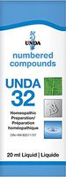 UNDA - UNDA 32 Numbered Compounds - Homeopathic Preparation - 0.7 fl. oz.