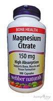 webber naturals Magnesium Citrate 150 mg - 300 Capsules