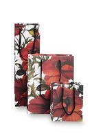 Boston International 6 Count Caskata Studio Gift Bags, Mini, Red Papaver