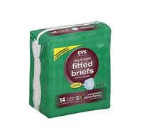 Compare to Depend. CVS Day & Night Maximum Absorbency Fitted Briefs X-Large (Fits Waist 59" to 64") Package of 14 Pairs of Protective Underwear