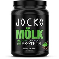 Jocko Mölk by Origin Labs - Whey Isolate Protein Powder - Mint Chocolate Flavor - Sugar-Free Monkfruit Blend - Amino Acids and Probiotics - 31 Servings - 2 Pounds