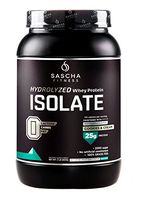 Sascha Fitness Hydrolyzed Whey Protein Isolate,100% Grass-Fed (2 Pounds, Cookies & Cream)