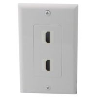 YinXiong 1-Gong Decorative Style 2 Ports HDMI Female To Female Wall Plate With V2.0 And 4K