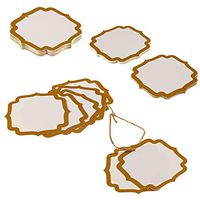 West Coast Paracord Decorative Gift Tags – Supplies for Homemade Labels – Ideal for The Holiday Season (Bracket Tags - 15 Pack, Gold)