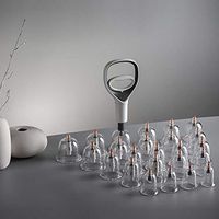 Vacuum Cupping Set 24 Cups for Cellulite Cupping Massage Back Pain Relief Relaxes The Muscles Restoration of Lymph Flow