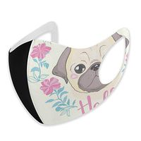 Masks Cute Cartoon Dog Puppies Hello Mask Mouth Washable Cotton Masks Face Masks Cover for Man and Woman