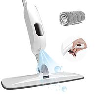 KXLHS Floor Cleaning Spray Mop,360 Degree Rotation Dry and Wet Dual Use,with Reusable Pads & Scraper,for Hardwood Floor, Laminate, Wood, Tile,Window Glass etc