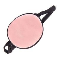 Adult/Kids Silk Pirate Eye Patch Mask Eyeshade Ajustable for Amblyopia Lazy Eye - Light Pink