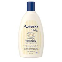 Aveeno Baby Soothing Relief Creamy Wash with Natural Oatmeal for Dry, Sensitive Skin, 12 fl. oz