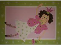 Fairy Princess Pink / Green Note Cards w/ Envelopes - Set of 8