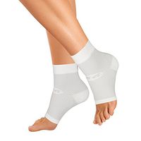 OrthoSleeve FS6 Compression Foot Sleeve (Pair), White, X-Large