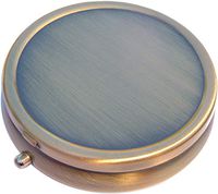 Brass Round Pill Box