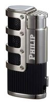 Personalized Visol Cato Triple Jet Flame Lighter - Black Matte with Free Laser Engraving