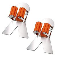 Kaimaily 2 Pcs Self Adhesive Mop and Broom Holder Wall Racks Mop Holder for Home Decor Storage Mounted Tidy Hooks Home Cleaning Tools Hanger - Herringbone Shaped