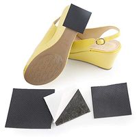 Healifty Wear-Resistant Stickers Shoes Soles Stickers Practicable Anti-Slip Stickers Black Square Shoes Stickers for Sport Shoes High Heels Shoes 6 Pairs Size S Black