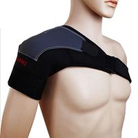 Mcolics Shoulder Support Joint Compression Warmth Protective Gear Adjustable Pad Belts Badminton Basketball Fitness Sports Shoulder Protector Arthritis Pain Shoulder Support Strap (Right Shoulder)