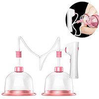 Q&N Electric Breast Massager Enlargement Female Chest Vacuum Cups Enhancer Breast Massage Bust Lift Up Machine for Femal, S