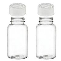 WALLER PAA 10 Empty Plastic Pill Bottles Medicine Container Vitamin Capsule Drug Holder