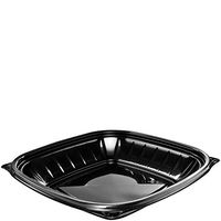 Dart B24SB 24 oz Black PP Square Bowl (Case of 252)