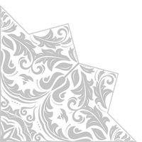 Round Napkins Christmas Magic Star Silver 24 pcs