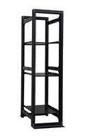 RAISING ELECTRONICS Rising 42U 4 Post Open Frame Server Rack Enclosure 19'' Adjustable Depth 3 Fixed Shelf