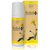 Relief Plus Arnica Muscle Oil – Extra Strength Roll On - Cypress, Eucalyptus & Helichrysum Essential Oils & Menthol. All Natural Remedy for Sore Muscles, Aching Joints by Brookethorne Naturals